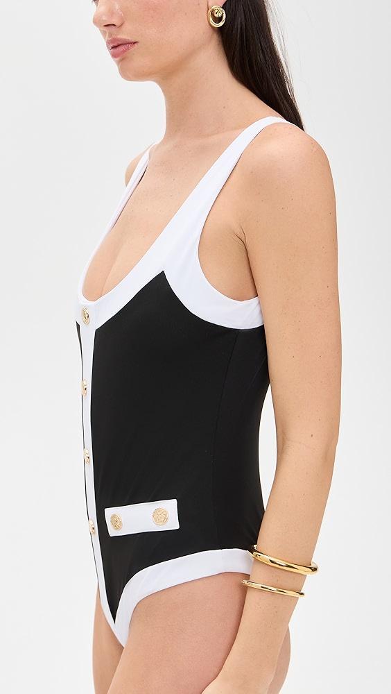 CAROLINE CONSTAS Sailor One Piece | Shopbop Product Image