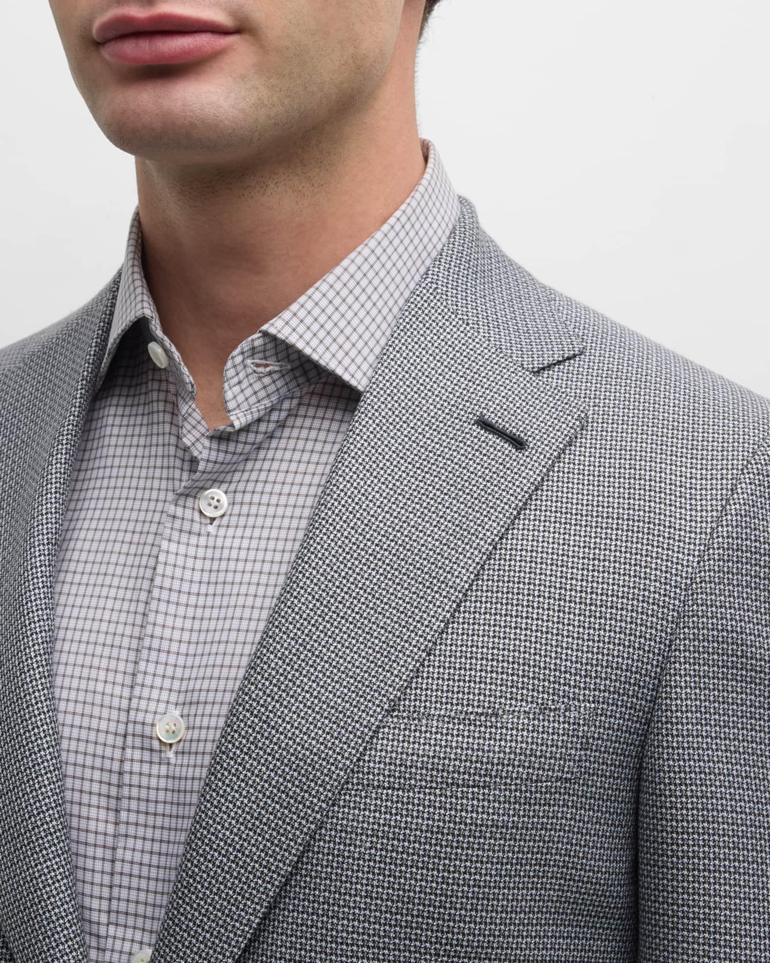 Men's Micro-Check Wool Sport Coat Product Image