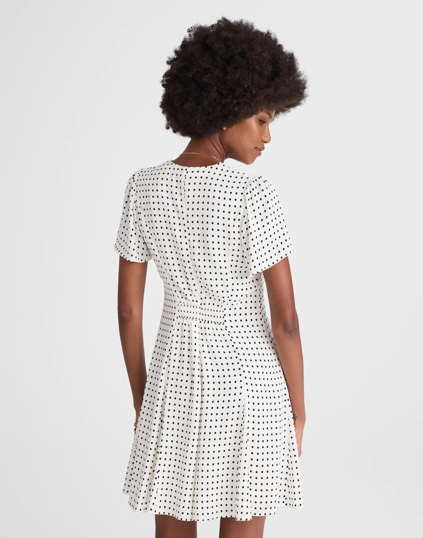 Button-Front Mini Dress Product Image