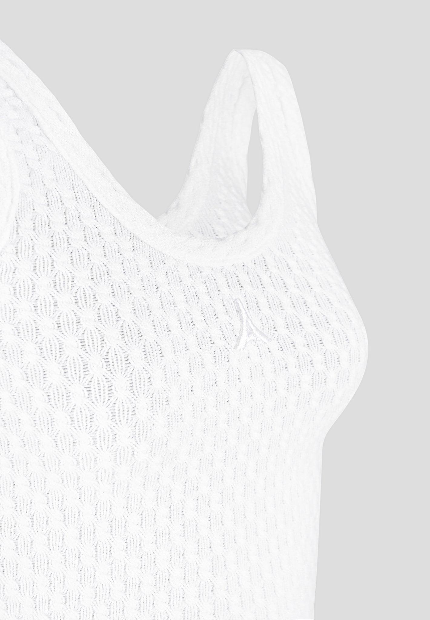 Limited Edition Eiffel Knitted Tank Top - White Female Product Image