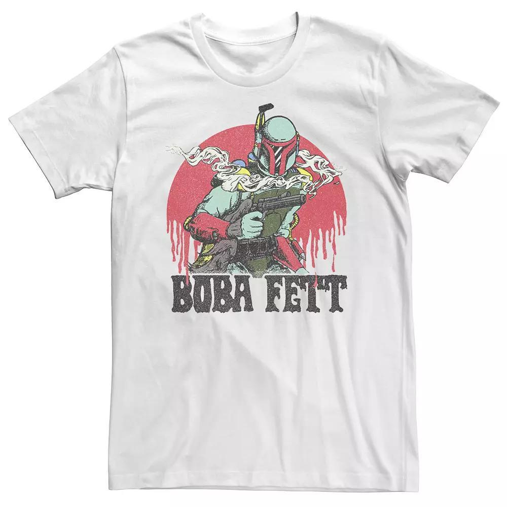 Big & Tall Star Wars Boba Fett Anime Style Portrait Tee, Men's,  Product Image