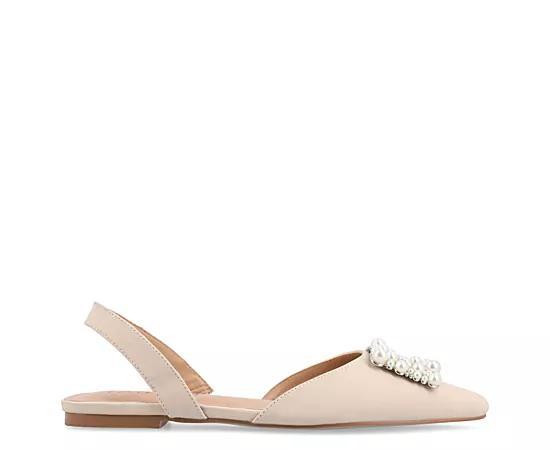 Journee Hannae Women's Flats, Size: 8.5, Beige Product Image