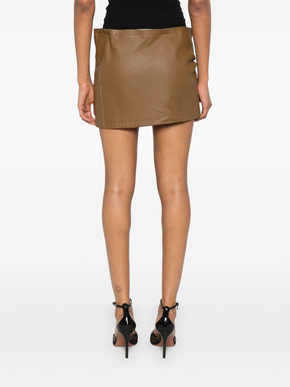 leather mini skirt Product Image