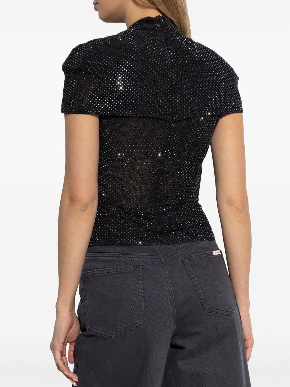 sequinned wrap-around top  Product Image