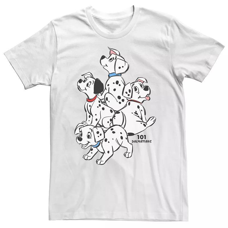 Big & Tall Disney 101 Dalmatians Group Shot Puppies Tee, Men's,  Product Image