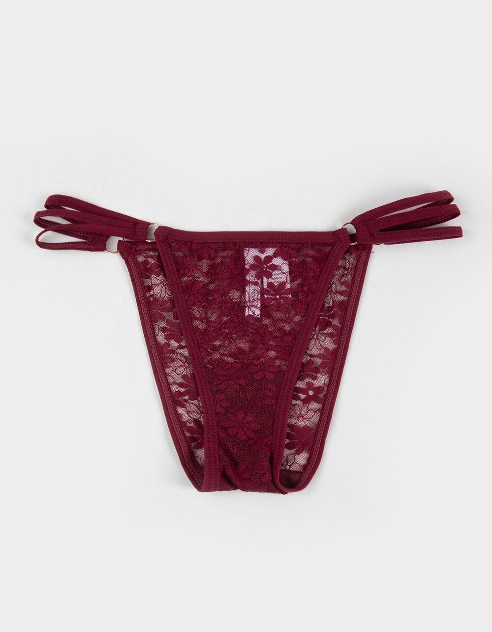 FULL TILT Side Strappy Lace Cheeky Panties Product Image