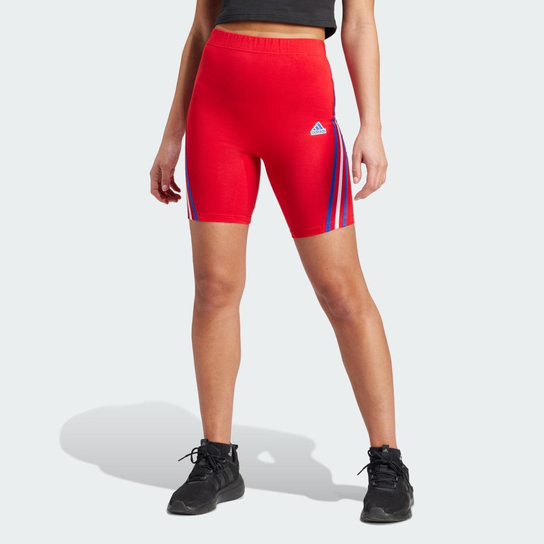 adidas Future Icon 3-Stripes Biker Shorts (Semi Lucid ) Women's Casual Pants Product Image