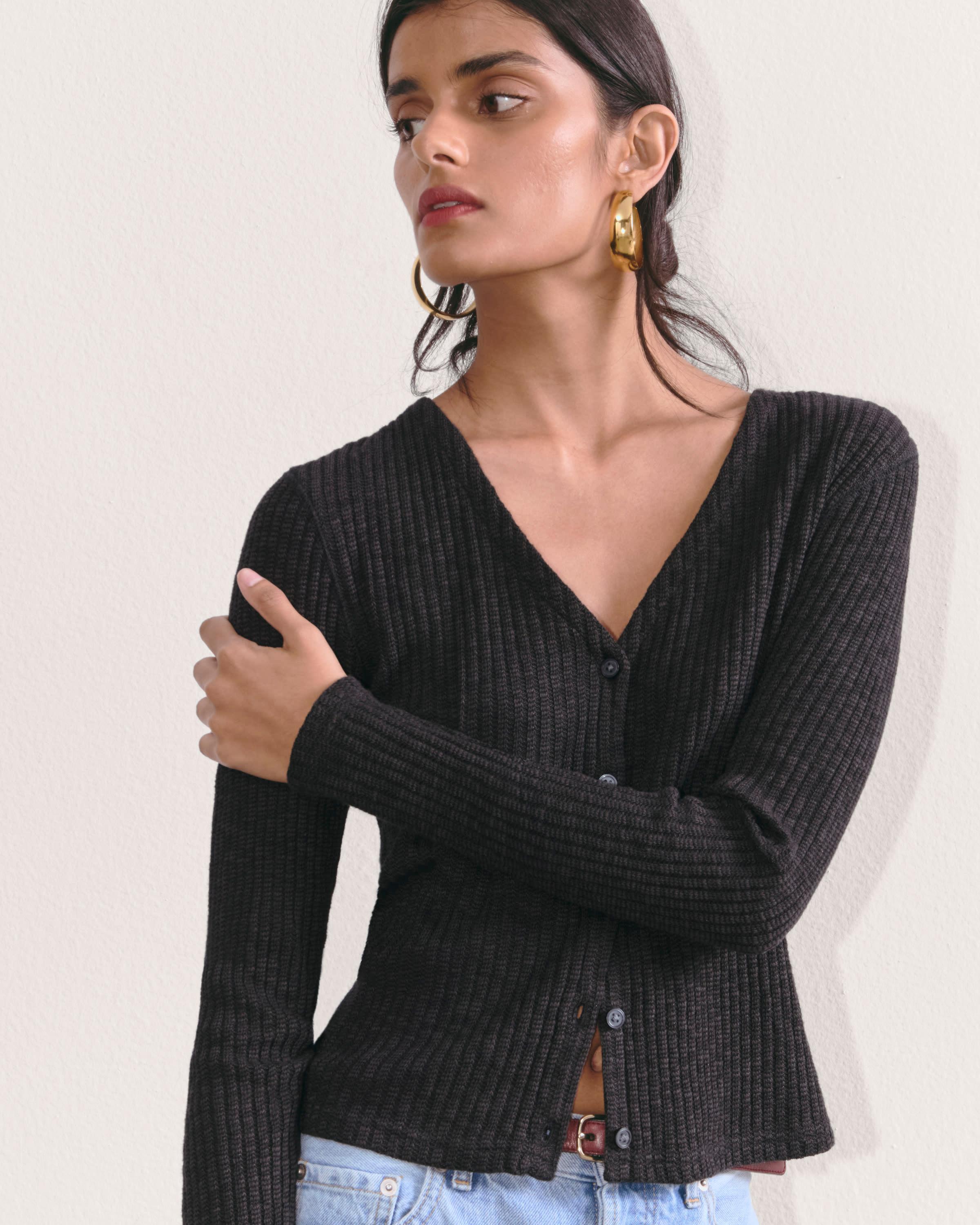 The Cozy Rib Cardigan Product Image