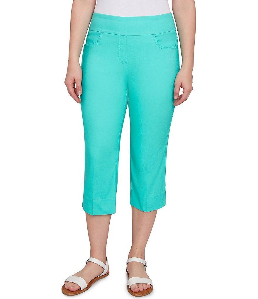 Ruby Rd. Stretch Straight Leg Pull-On Capri Pants Product Image
