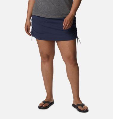 Plus Size Columbia Anytime Casual Ruched Skort, Womens Product Image