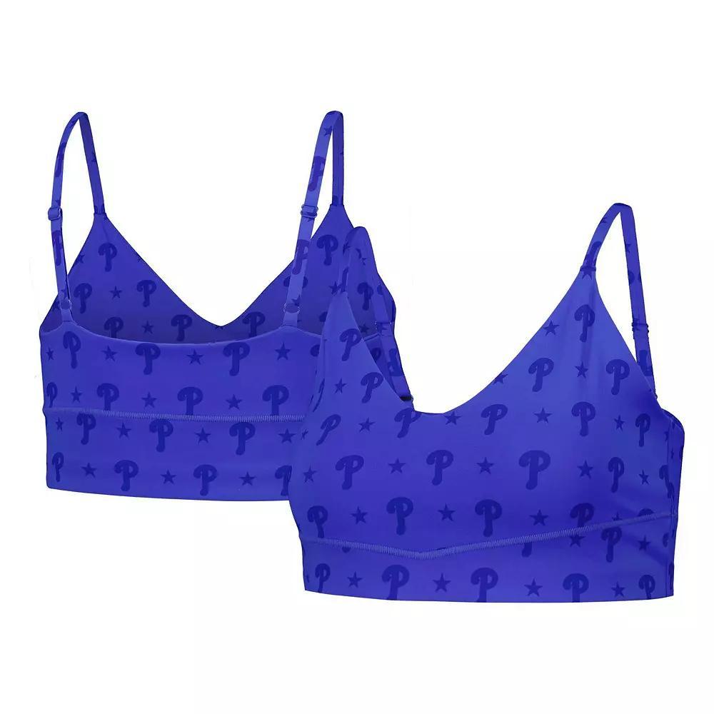Women's Royal Philadelphia Phillies Active Bra, Size: Small, Blue Product Image