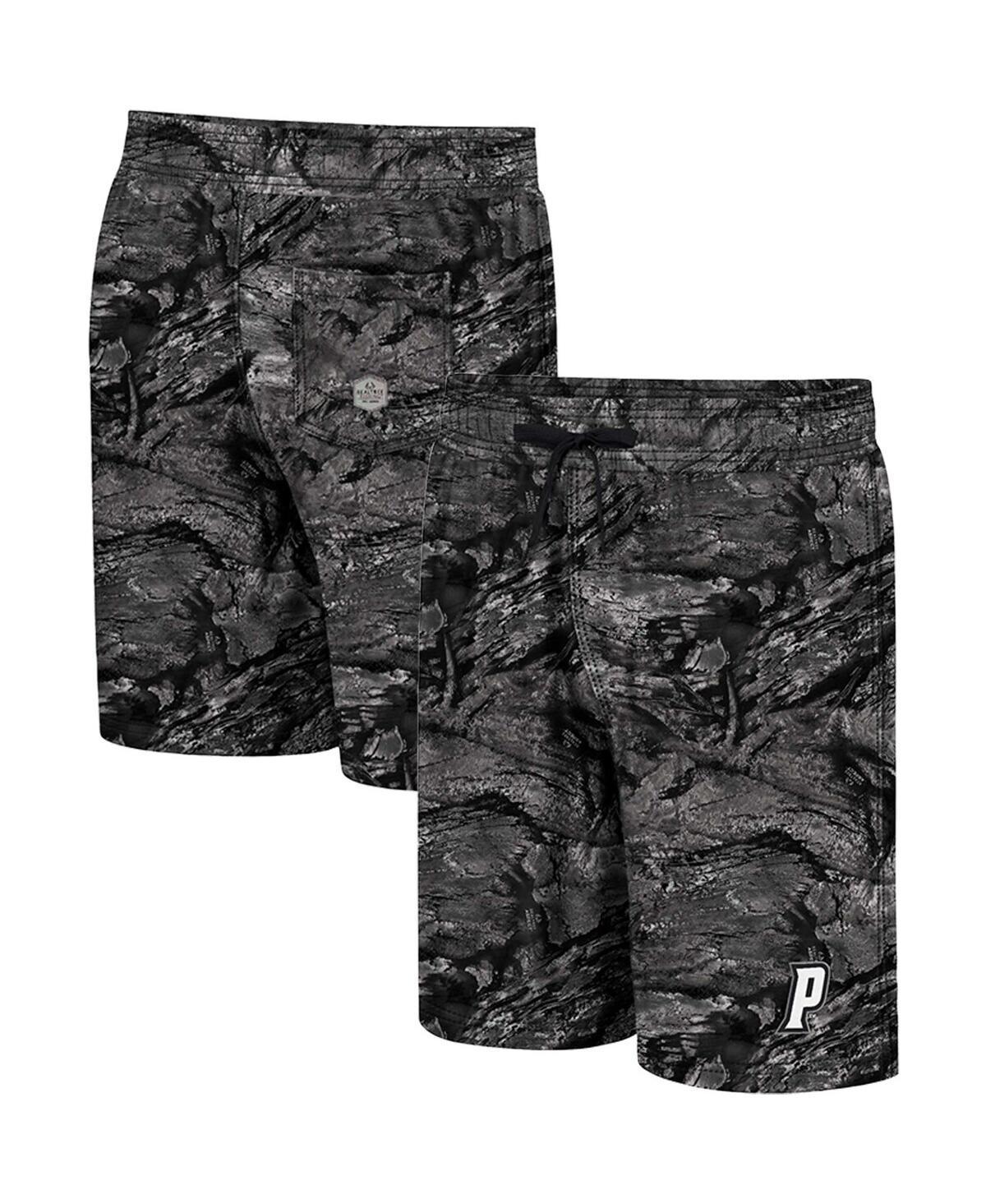 Mens Colosseum Charcoal Appalachian State Mountaineers Realtree Aspect Ohana Swim Shorts Product Image