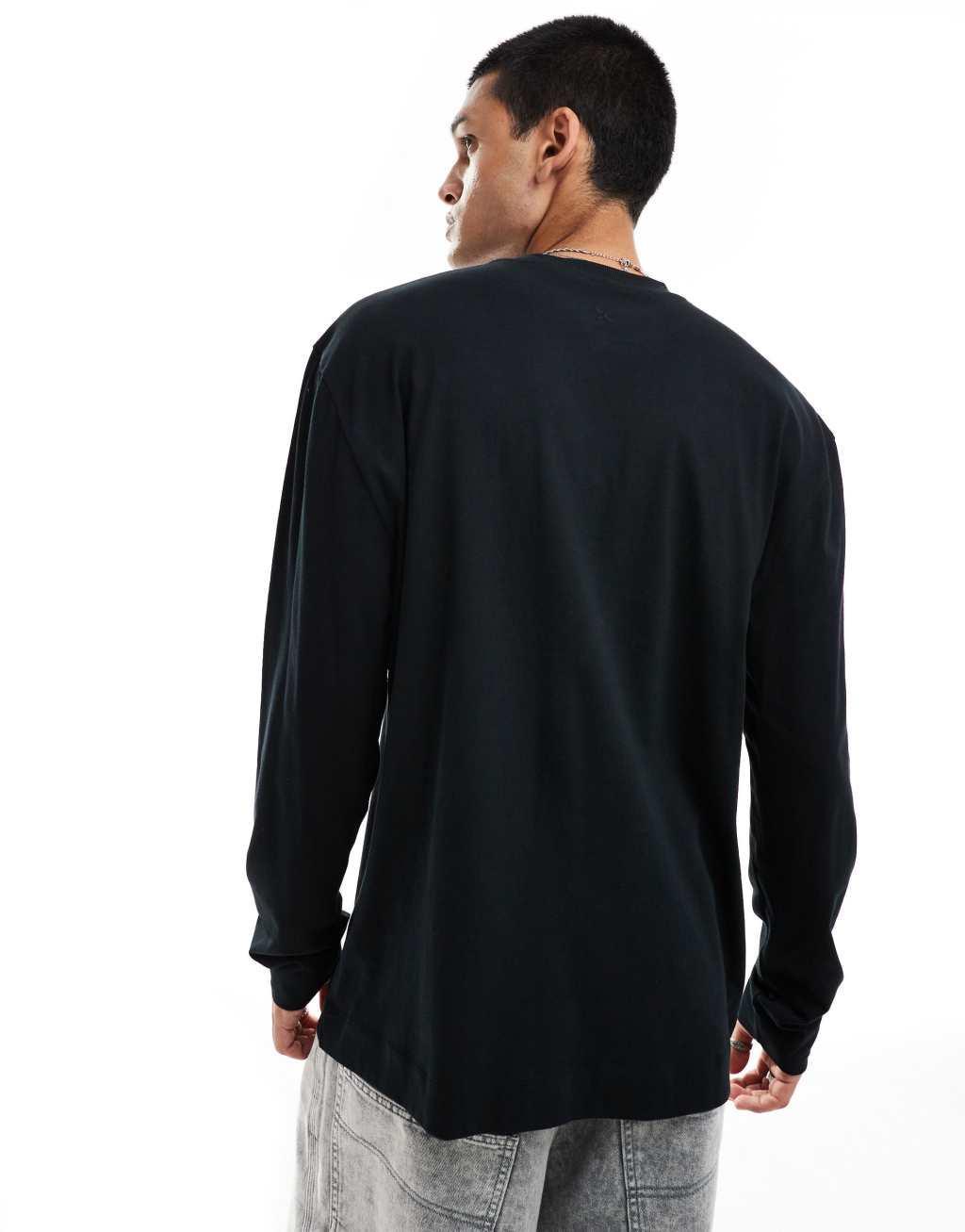 COLLUSION long sleeve t-shirt in black Product Image