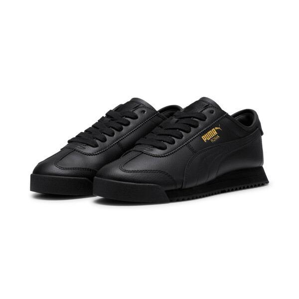 PUMA Roma 68 Revival Men's Sneakers in Black/Team Gold Product Image