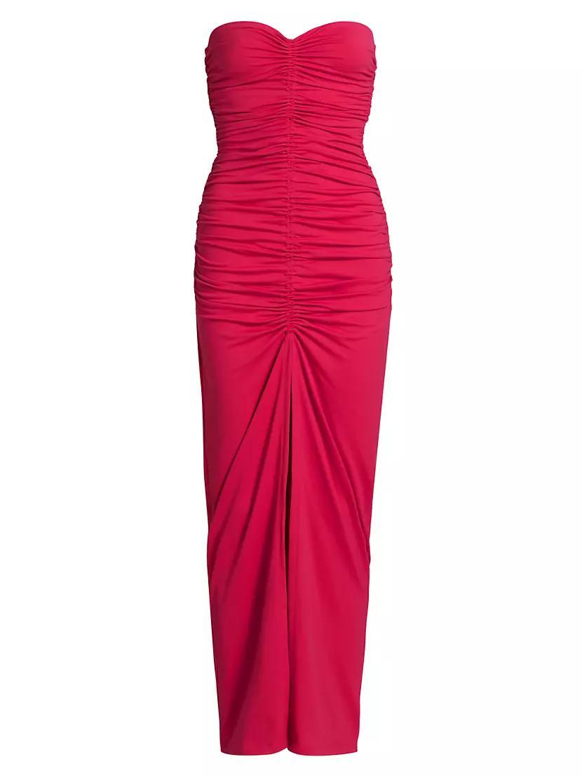 Gathered Strapless Tube Dress Product Image