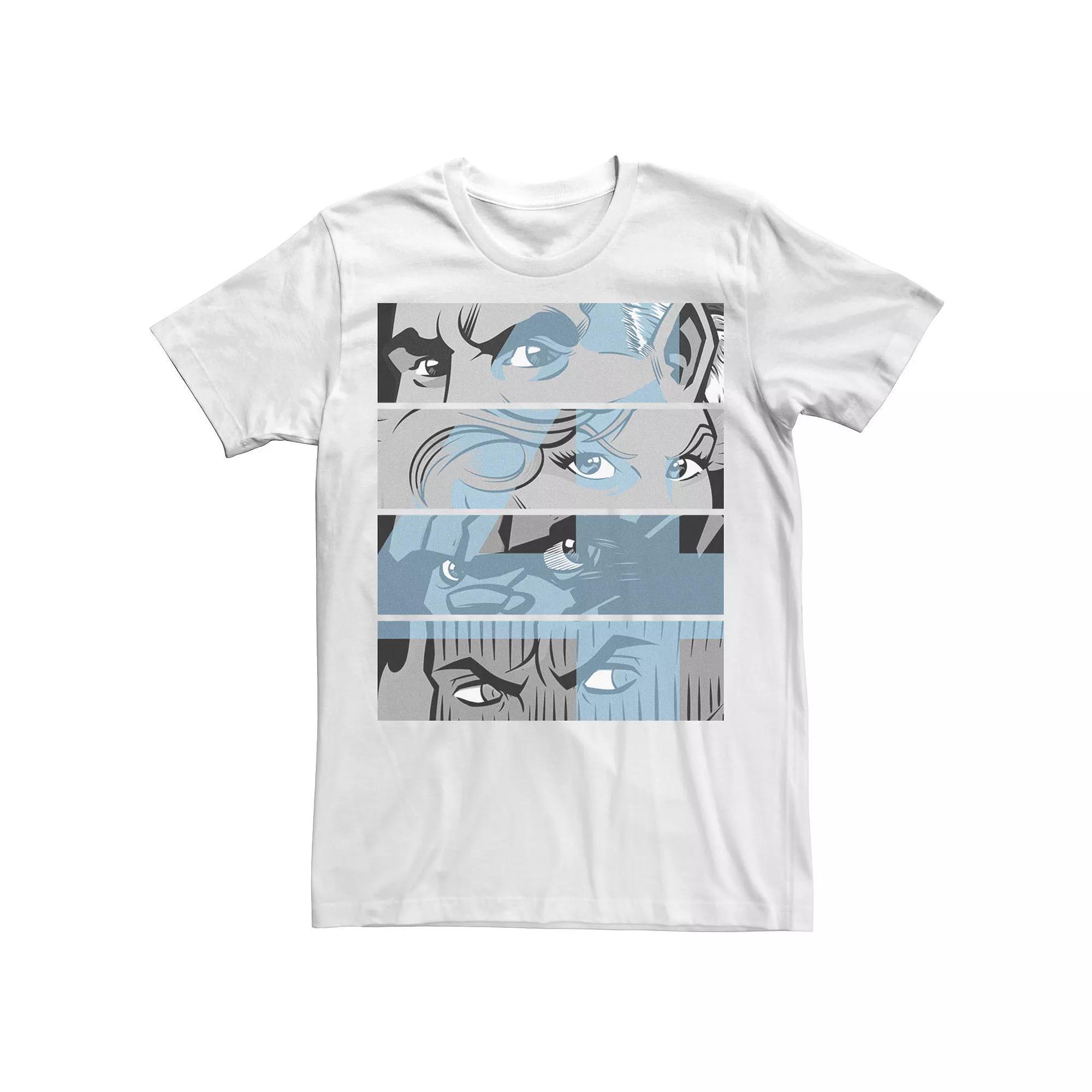 Men's Marvel Fantastic Four Group Shot Eyes Panel Tee,  Product Image