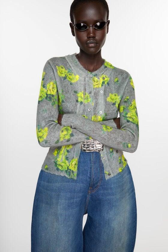 Layered mohair cardigan Product Image