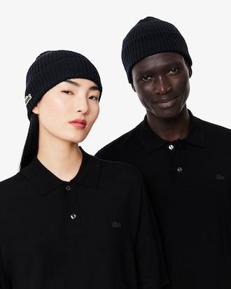 Rib Knit Brushed Wool Beanie Product Image