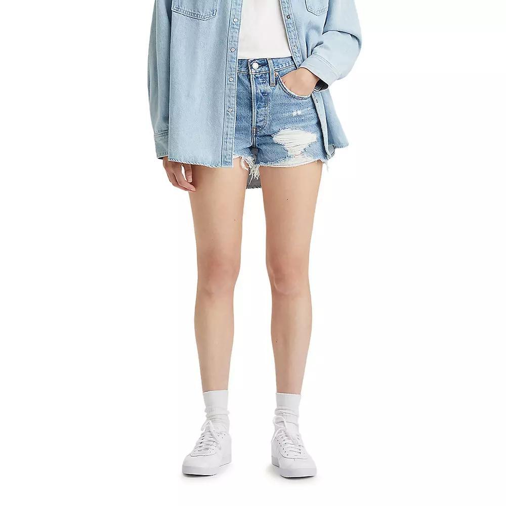 Levi's 501® Original Fit High-Rise Women's Jean Shorts 32: Heavyweight Denim, Fly Button Closure Product Image