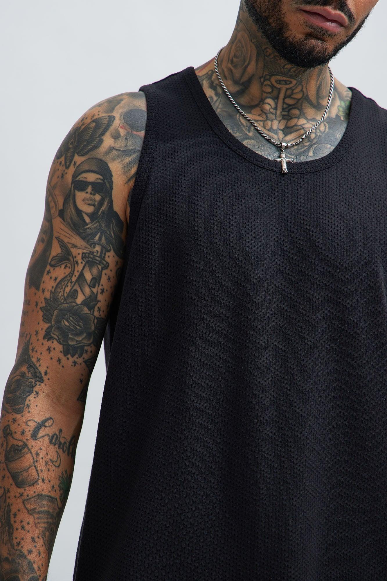 Randall Textured Tank - Black Product Image