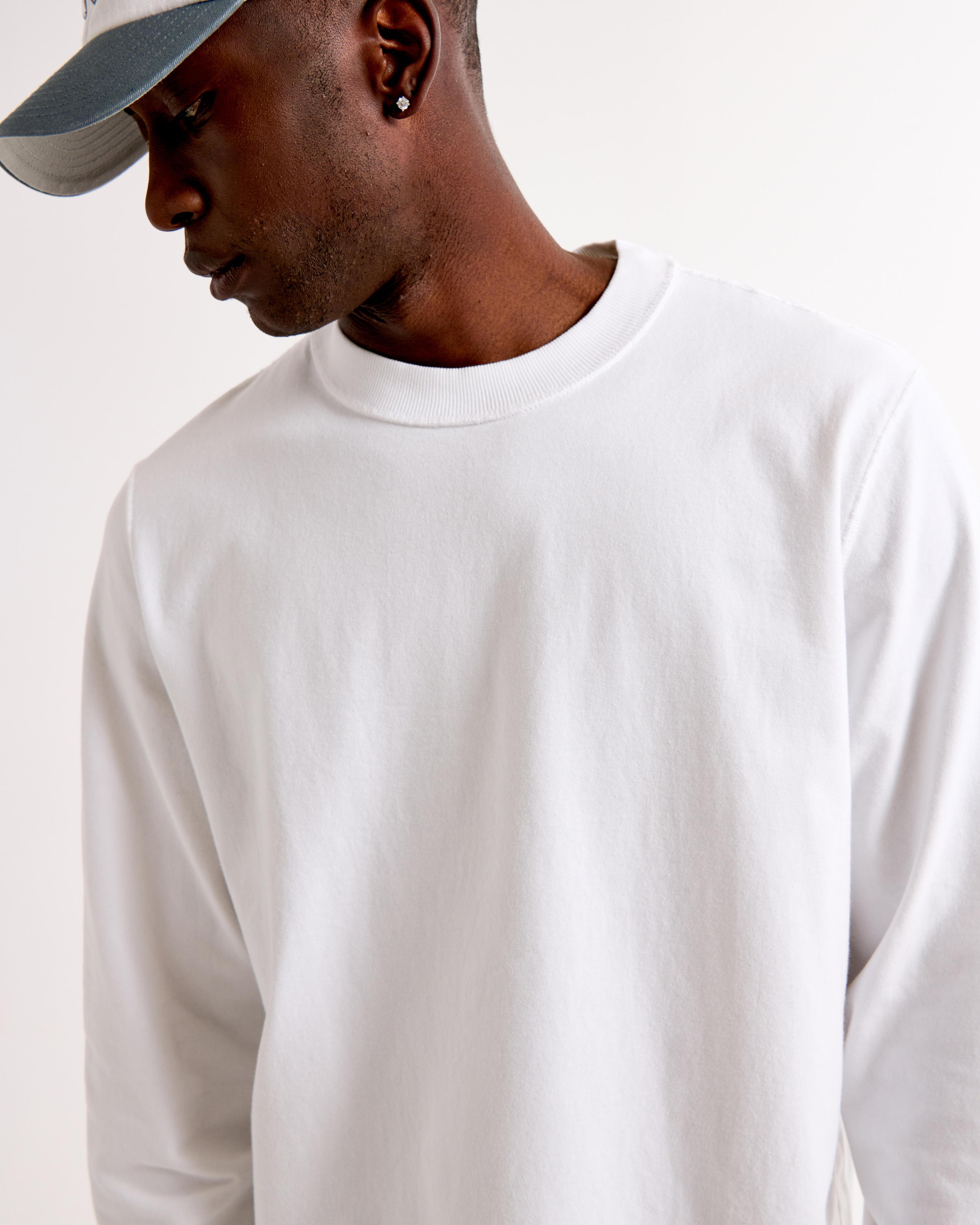 Long-Sleeve Premium Heavyweight Cropped Tee Product Image