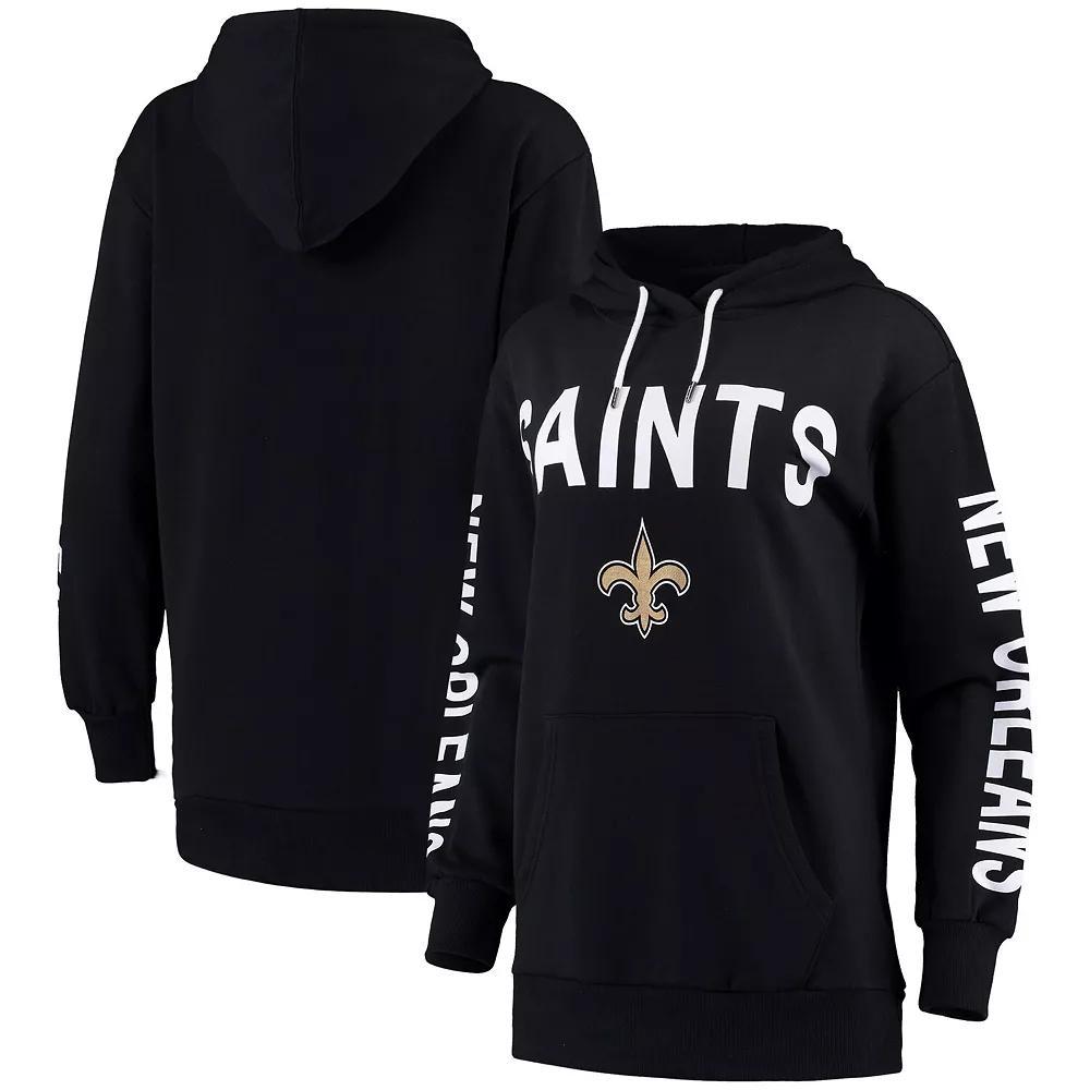 Women's G-III 4Her by Carl Banks Navy New Orleans Saints Extra Point Pullover Hoodie,  Product Image