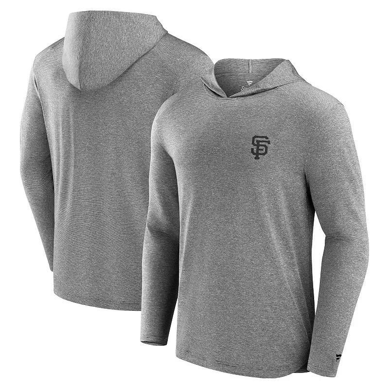 Men's Fanatics Signature Black Seattle Mariners Front Office Tech Lightweight Hoodie T-Shirt,  Product Image