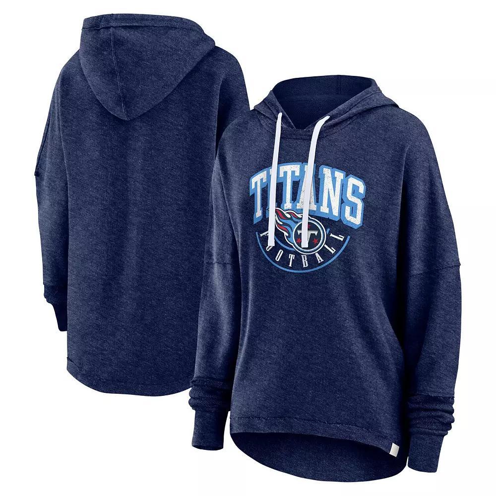 Women's Fanatics Branded Navy Tennessee Titans Lounge Helmet Arch Pullover Hoodie,  Product Image