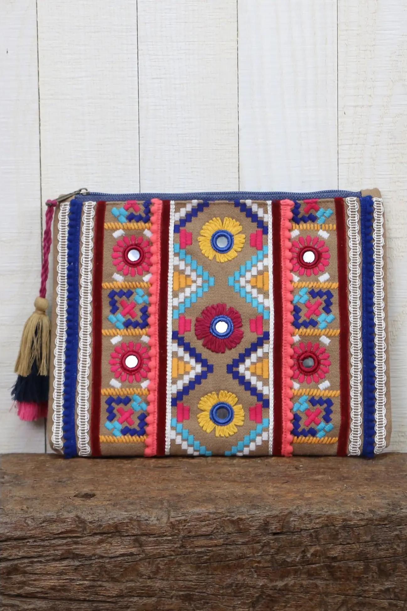 Embroidered Clutch Bag Product Image