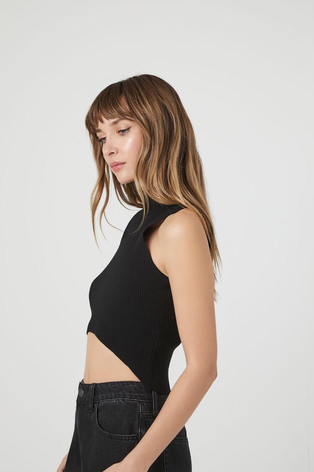 Sweater-Knit Mock Neck Crop Top | Forever 21 Product Image