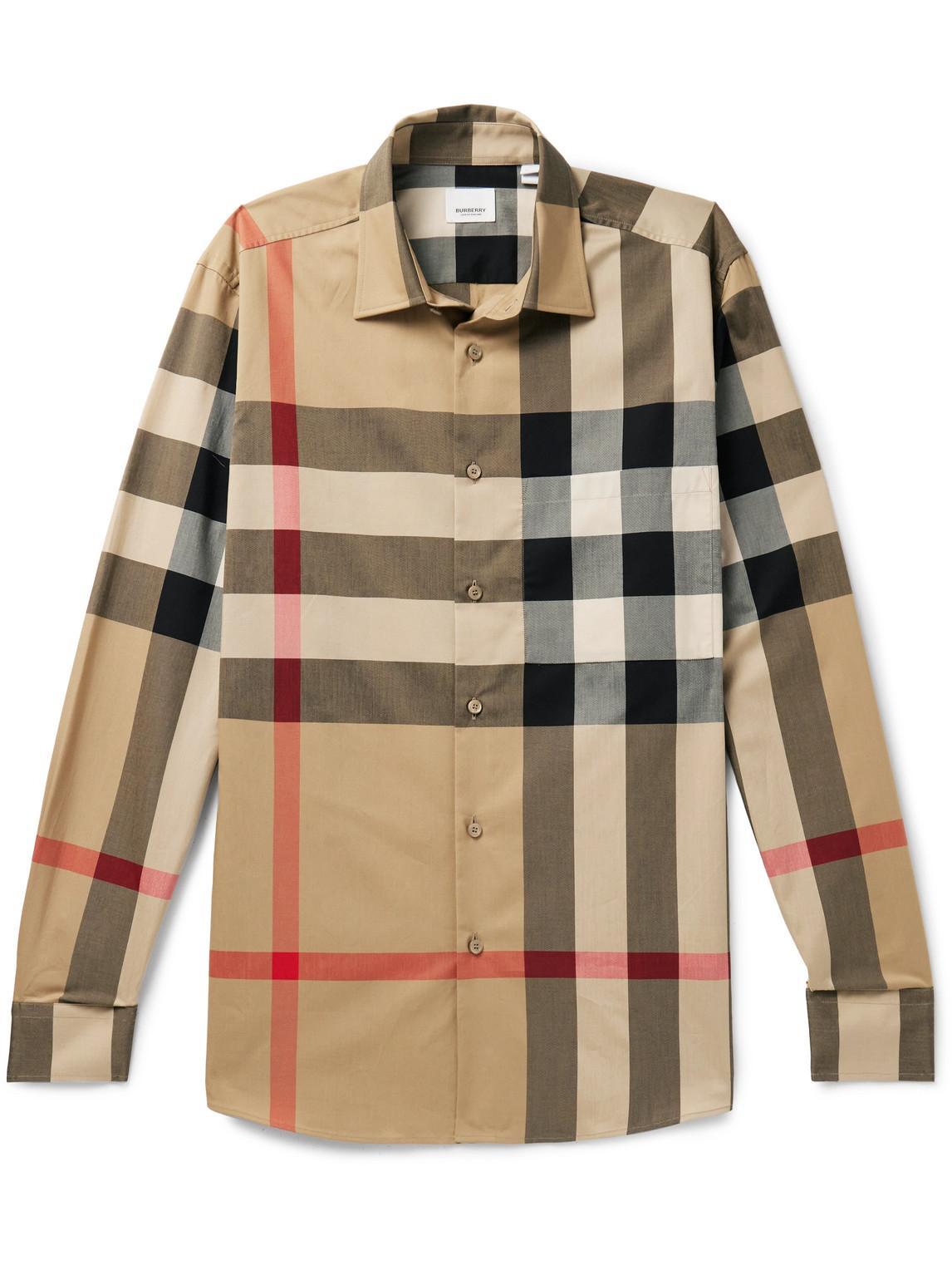 checkered cotton shirt Product Image