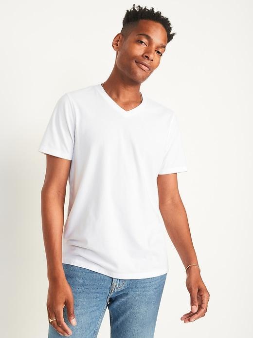 Soft-Washed V-Neck T-Shirt 3-Pack Product Image