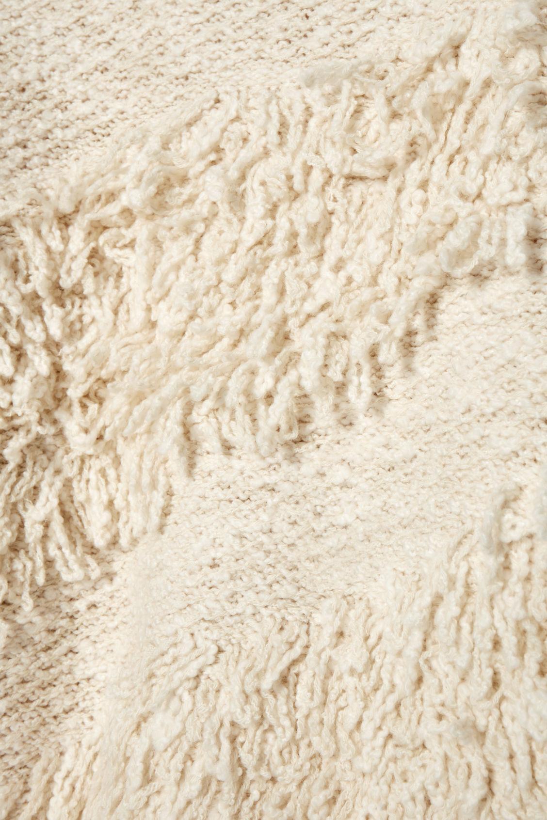 TEXTURED LOOP-KNIT WOOL SWEATER Product Image