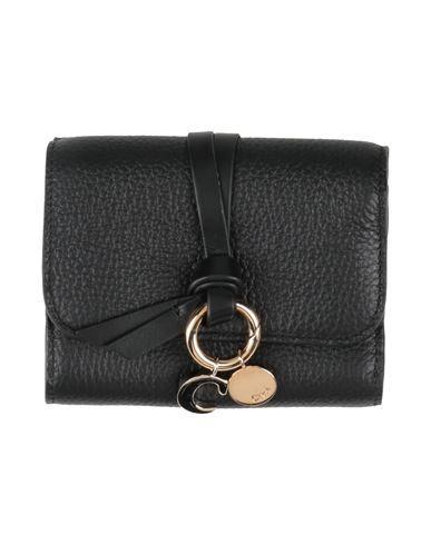 CHLOÉ Woman Wallet Black Size - Leather Product Image