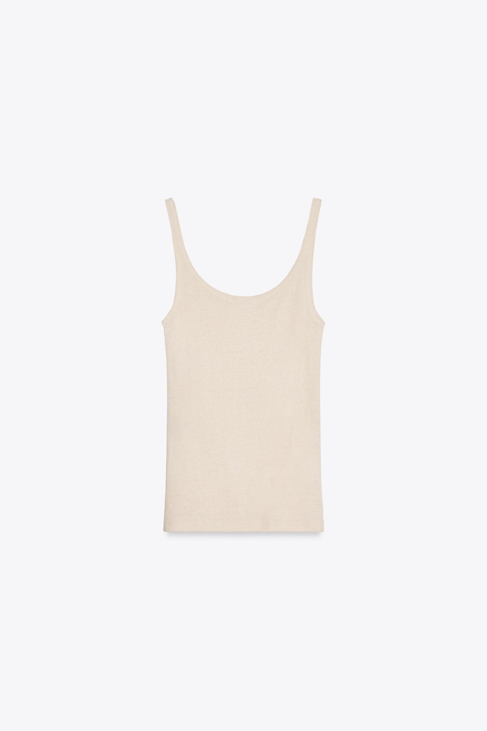 RIBBED T-SHIRT WITH LINEN Product Image