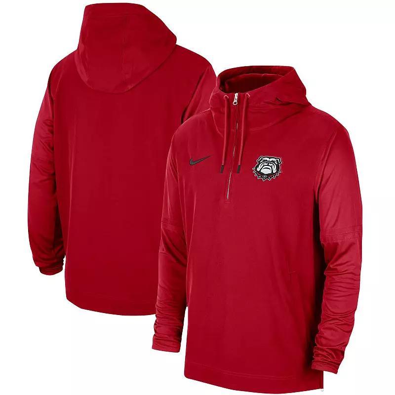 Men's Nike Scarlet Ohio State Buckeyes 2023 Sideline Player Quarter-Zip Hoodie Jacket,  Product Image