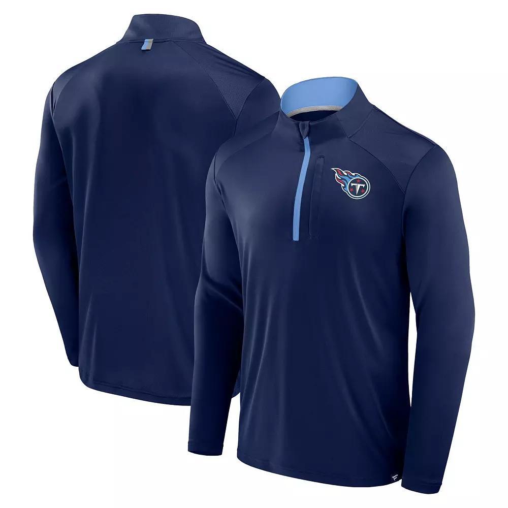 Men's Fanatics Navy Tennessee Titans Defender Long Sleeve Quarter-Zip Jacket,  Product Image