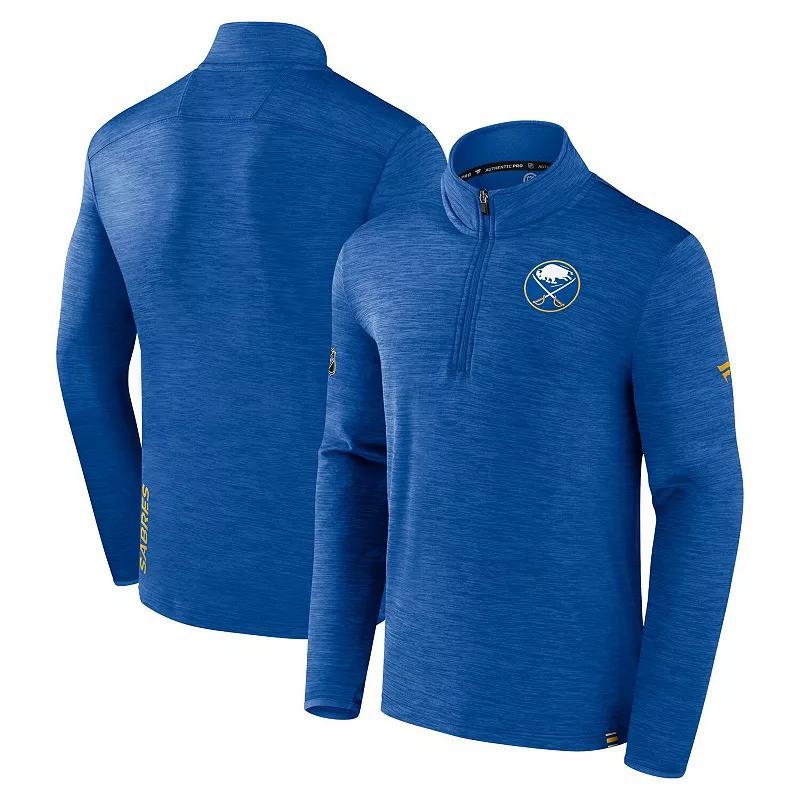 Men's Fanatics Branded  Deep Sea Blue Seattle Kraken Authentic Pro Quarter-Zip Pullover Top, Size: Large, Krk Blue Product Image