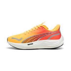 PUMA Velocity NITROâ¢ 3 FADE Men's Running Shoes in Sun Stream/Sunset Glow/White Product Image