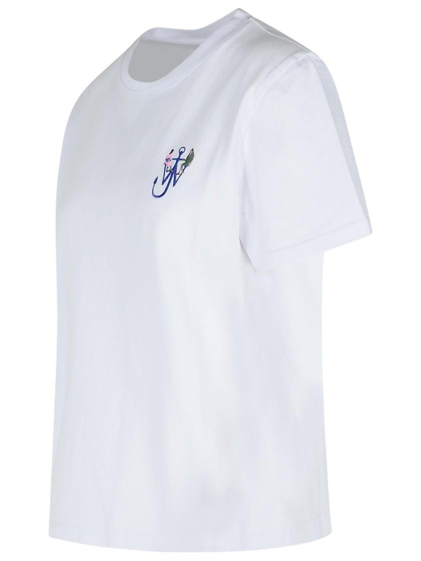 JW ANDERSON Anchor White Cotton T-shirt Product Image