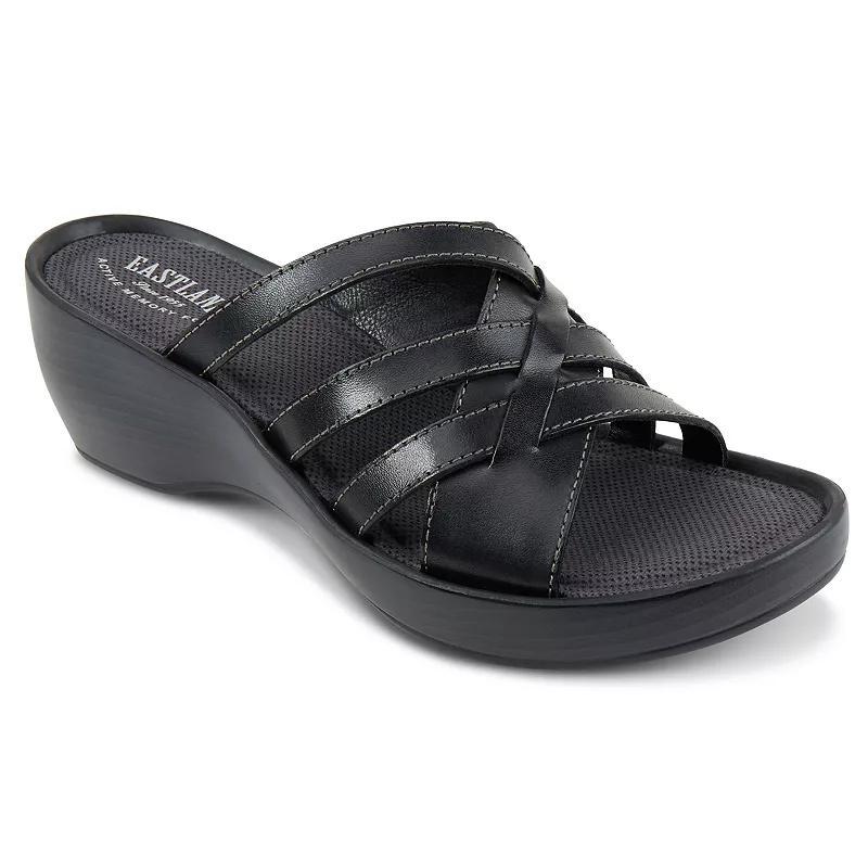 Eastland Womens Poppy Wedge Sandal Comfort Slides Product Image