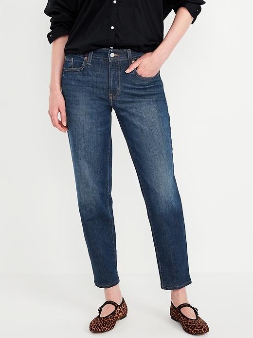 Mid-Rise OG Straight Ankle Jeans Product Image