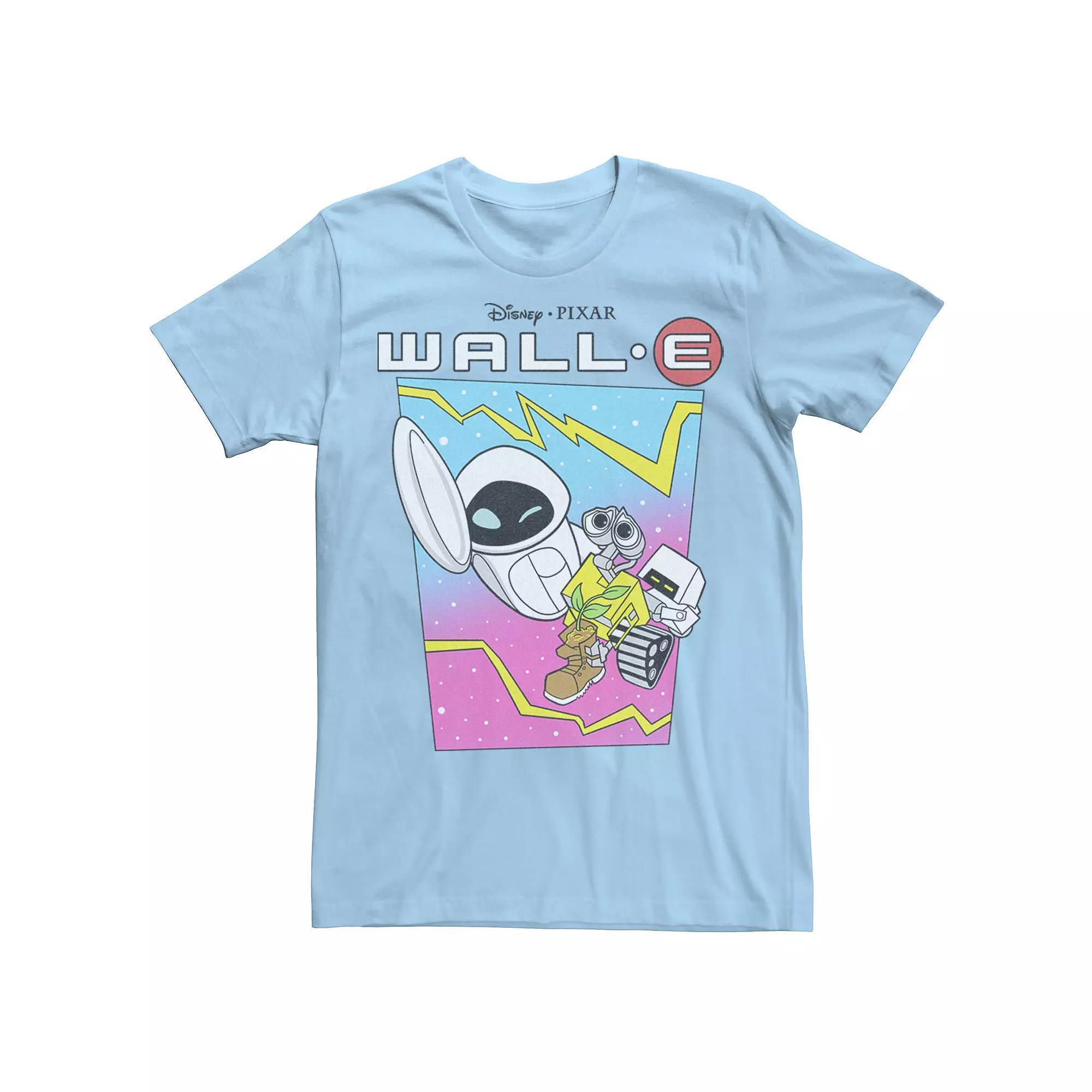 Disney / Pixar's WALL-E Eve Men's Burn-E Space Ride Tee, Size: XXL, Light Blue Product Image