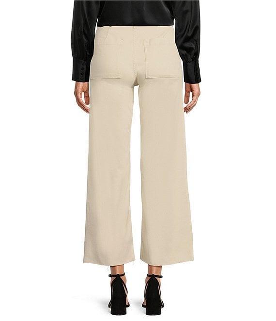 Antonio Melani Alexandra Wide Leg Raw Hem Twill Chino Pants Product Image