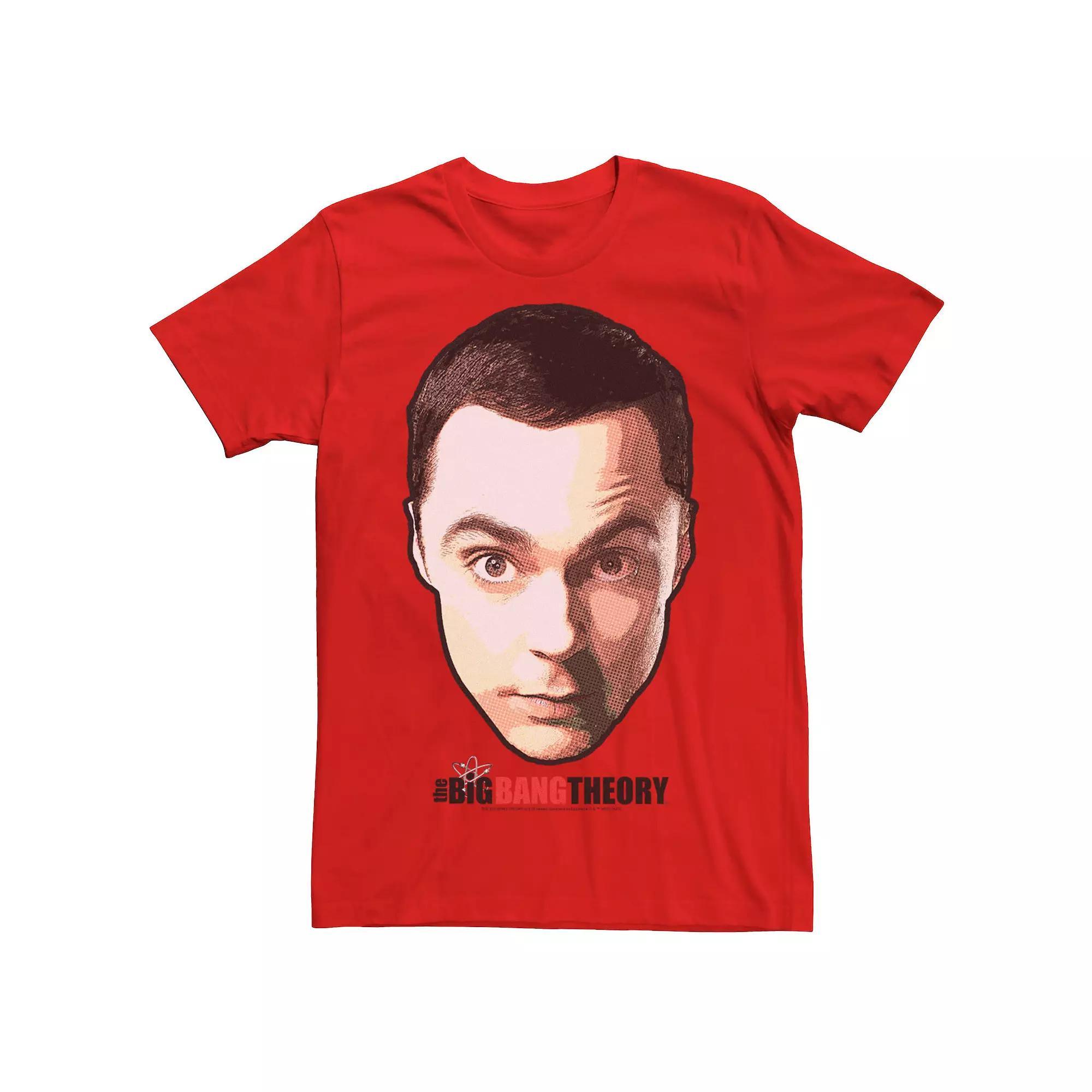 Men's The Big Bang Theory Sheldon Big Face Tee, Size: XL, Red Product Image