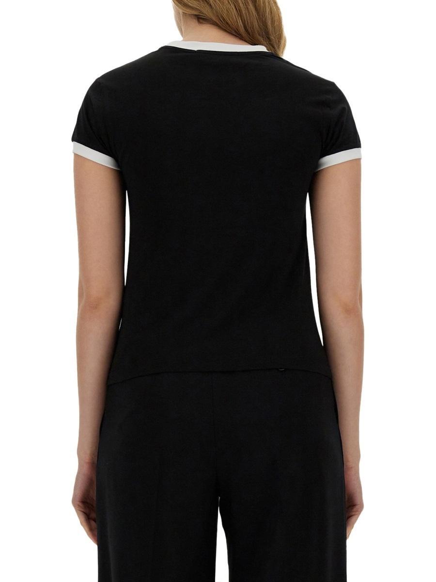 MSGM Logo-print T-shirt In Black Product Image