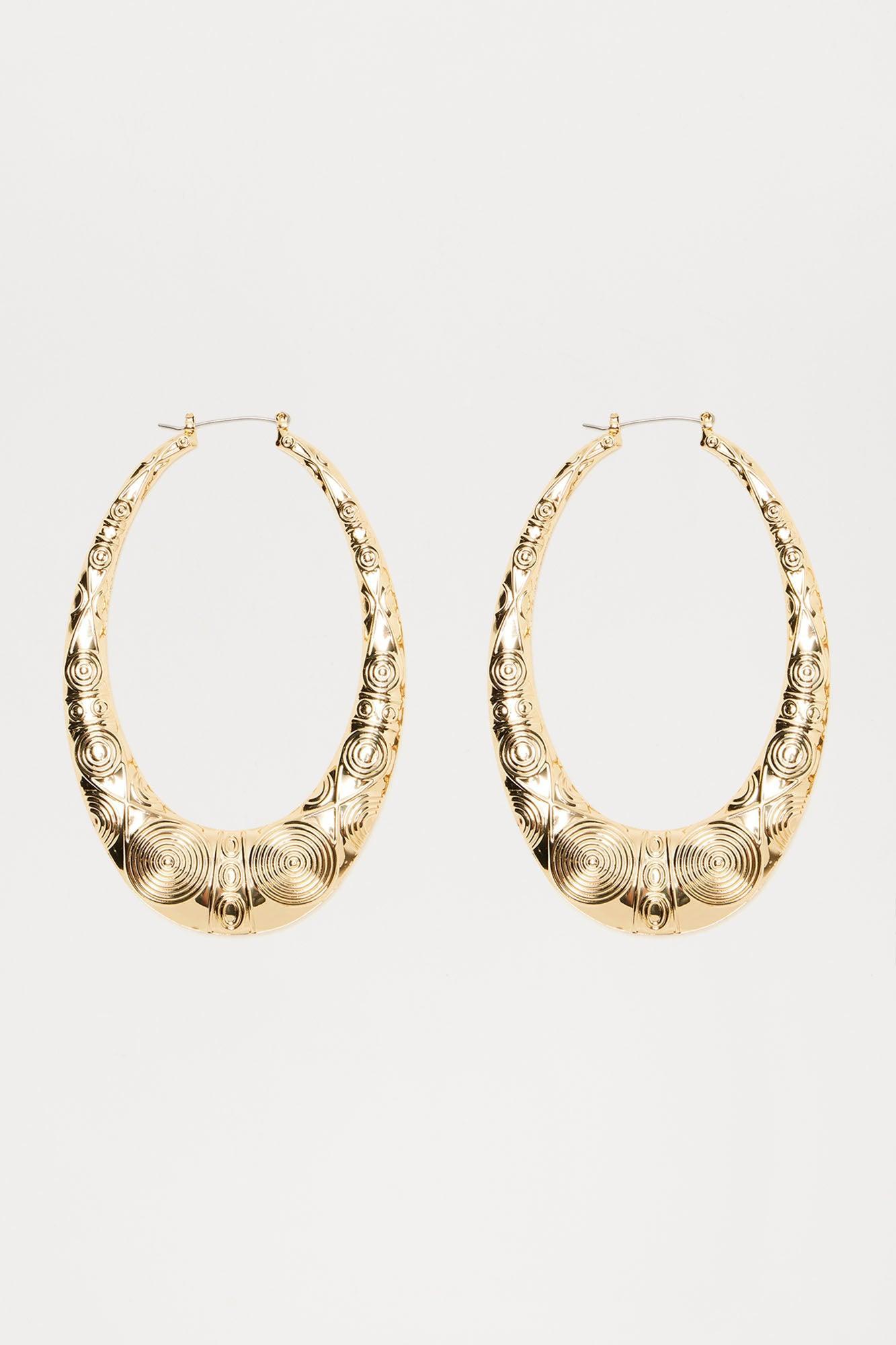 Sol Del Sur Hoop Earrings - Gold Product Image