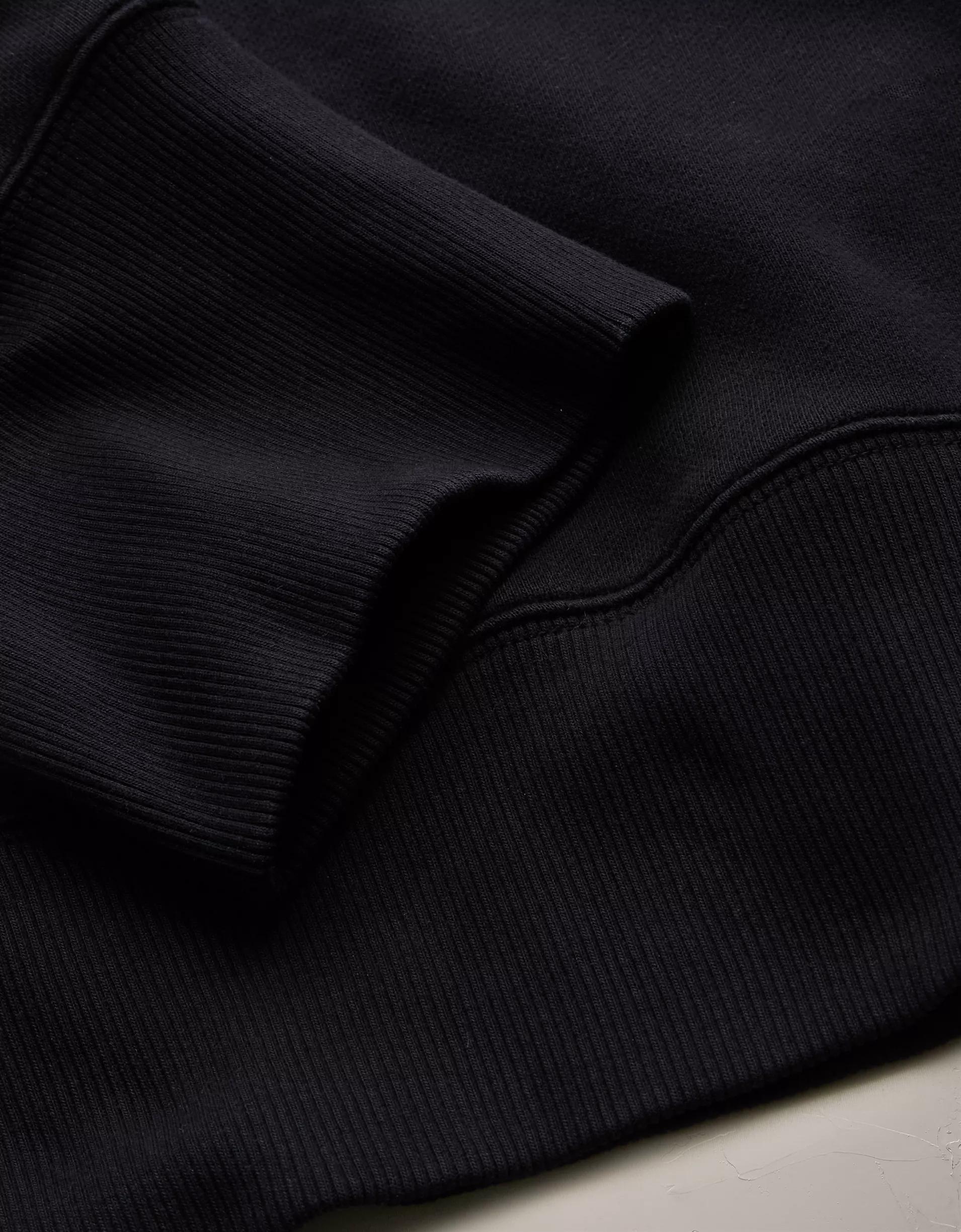 AE77 Premium Relaxed Cropped Sweatshirt Product Image