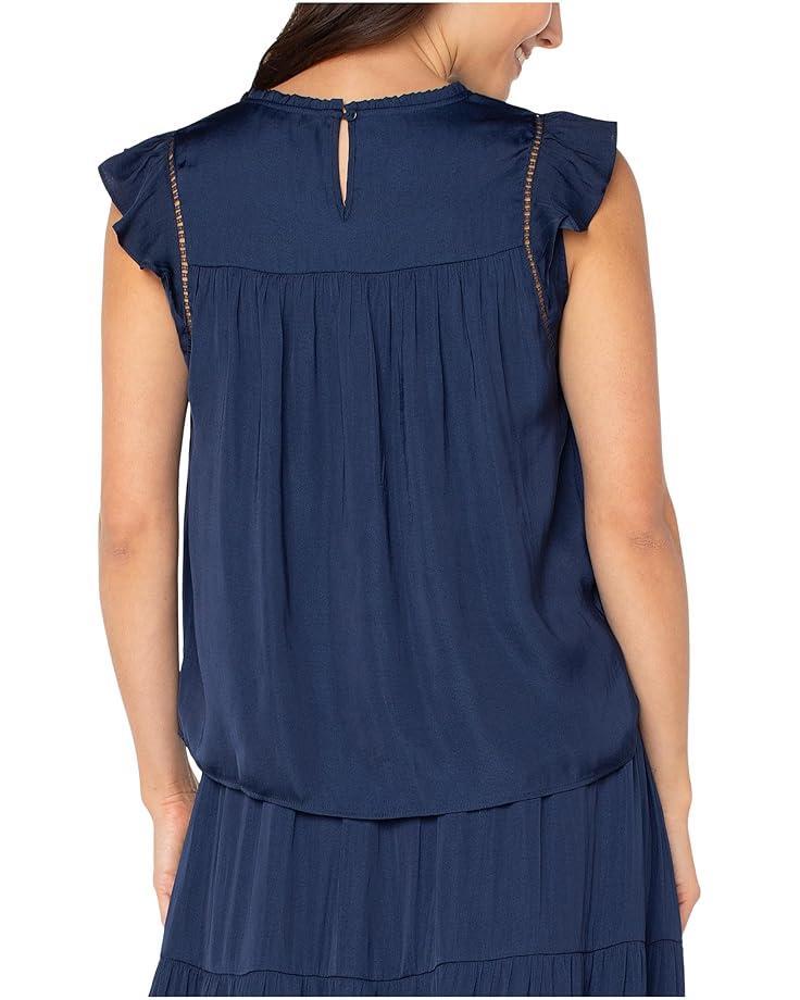 Boat Neck Dolman Jersey Knit Top with Shoulder Pleats Product Image