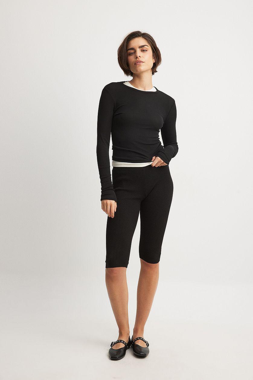 Knitted Capri Pants Product Image